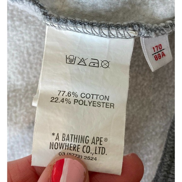 AAPE Men's Snap Up Hooded Varsity Jacket Small - Picture 5 of 10